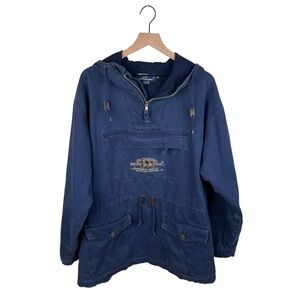 Vintage Polo by Ralph Lauren Polo Sportsman Pullover Anorak Jacket Blue Medium